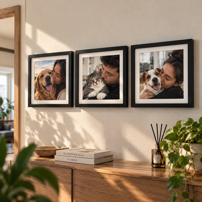 Yapıskanlı 3 lü fotoğraf çerçevesi