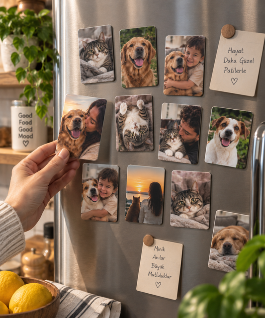 10 Adet Fotoğraf Baskılı Magnet