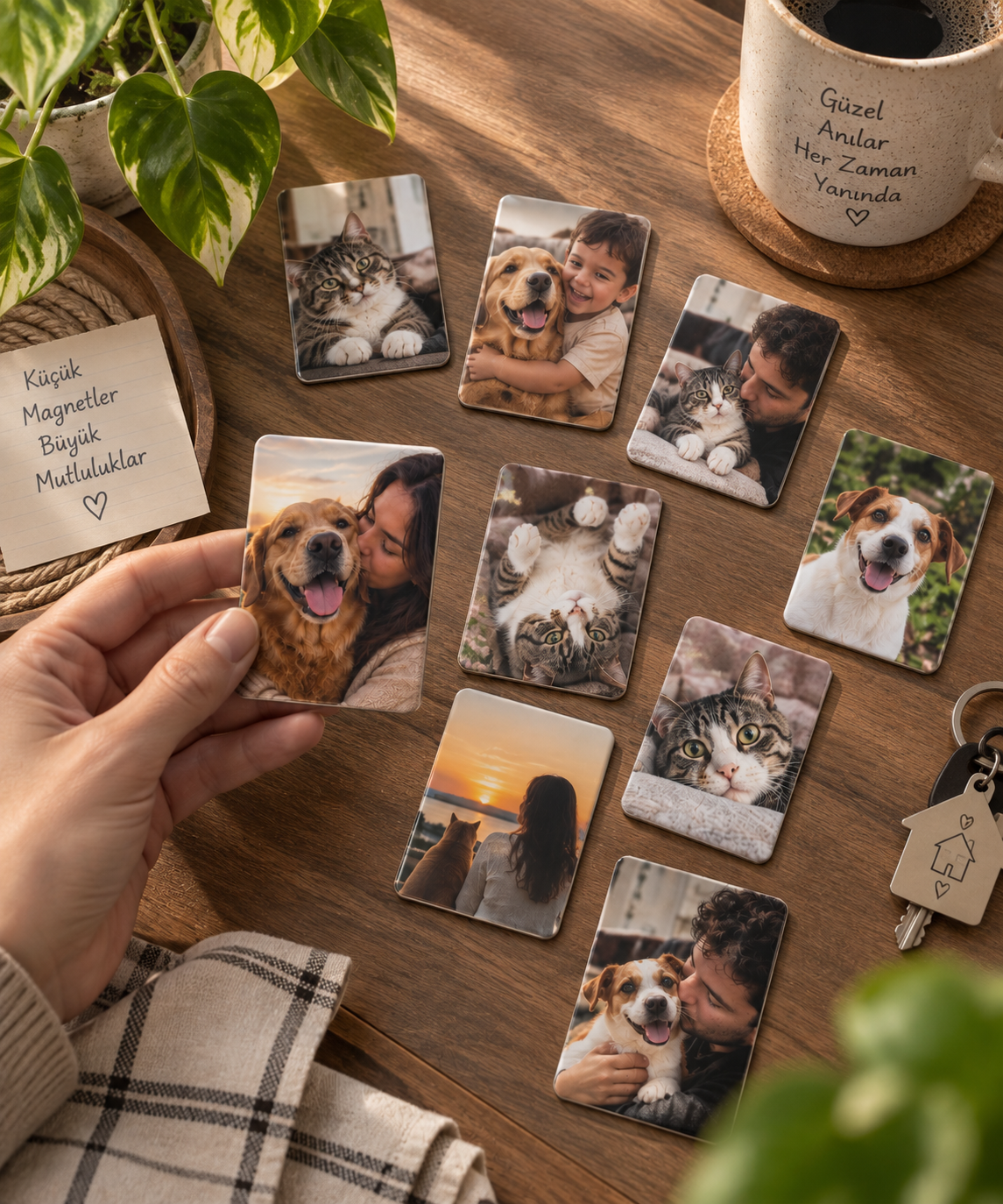 10 Adet Fotoğraf Baskılı Magnet