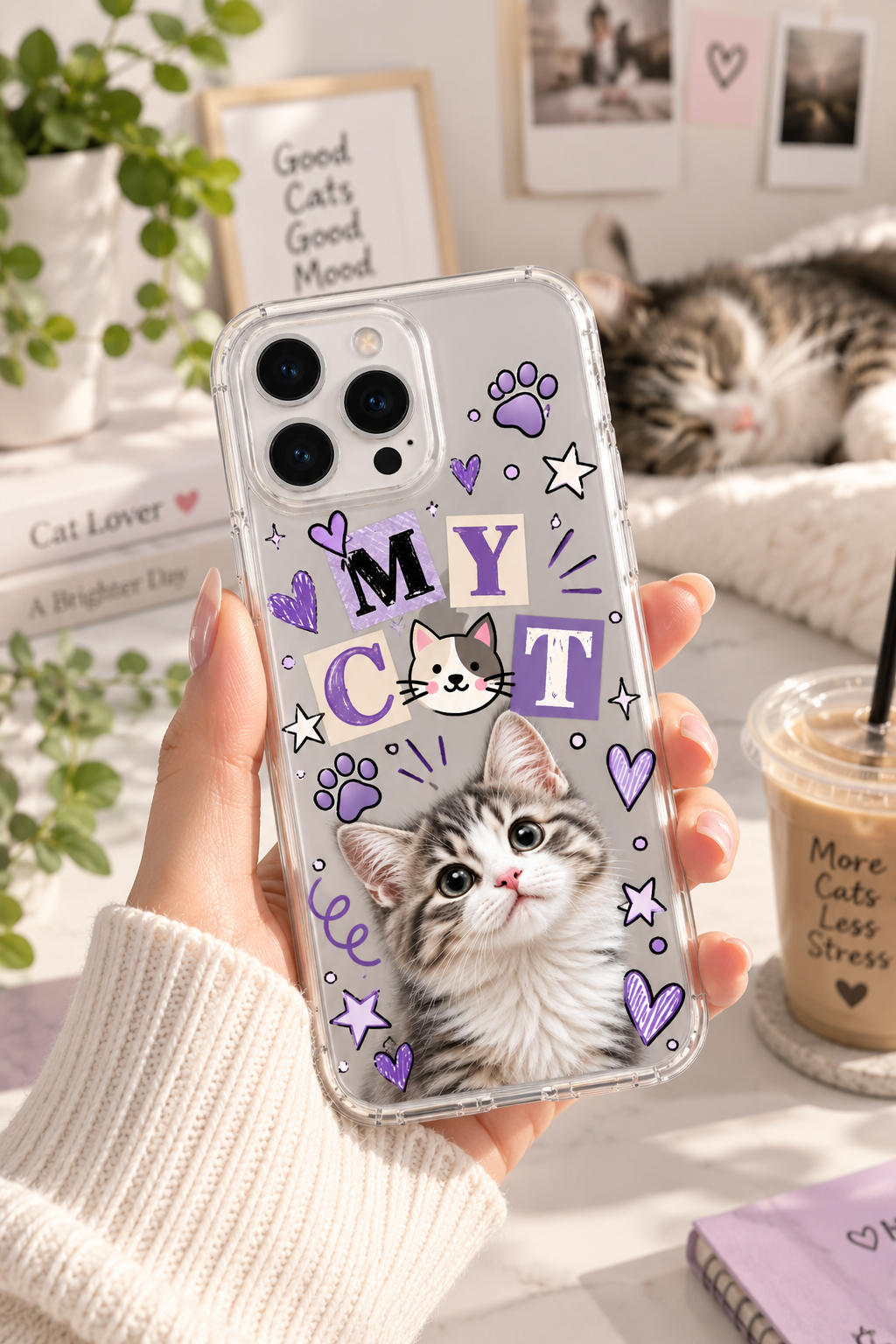 My Pet Baskılı Seffaf Telefon Kılıfı