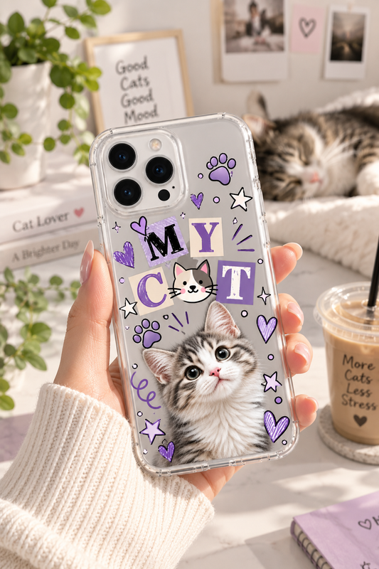 My Pet Baskılı Seffaf Telefon Kılıfı