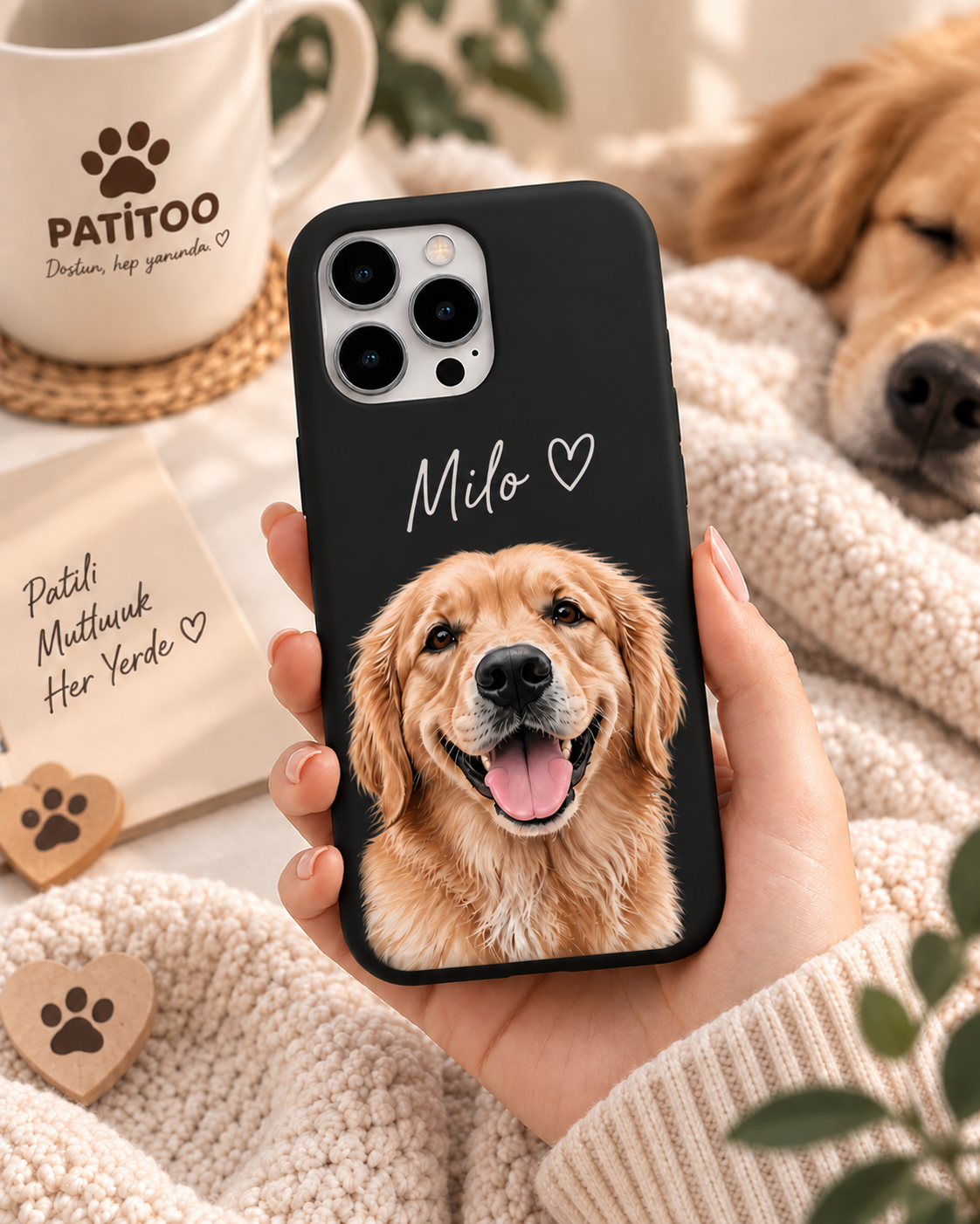 Pet Portre Baskılı Telefon Kılıfı