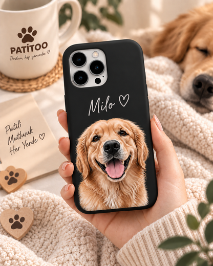 Pet Portre Baskılı Telefon Kılıfı