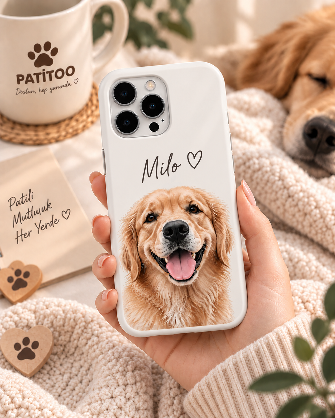 Pet Portre Baskılı Telefon Kılıfı