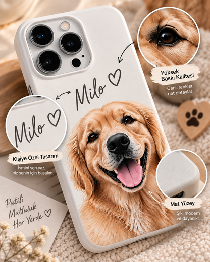 Pet Portre Baskılı Telefon Kılıfı