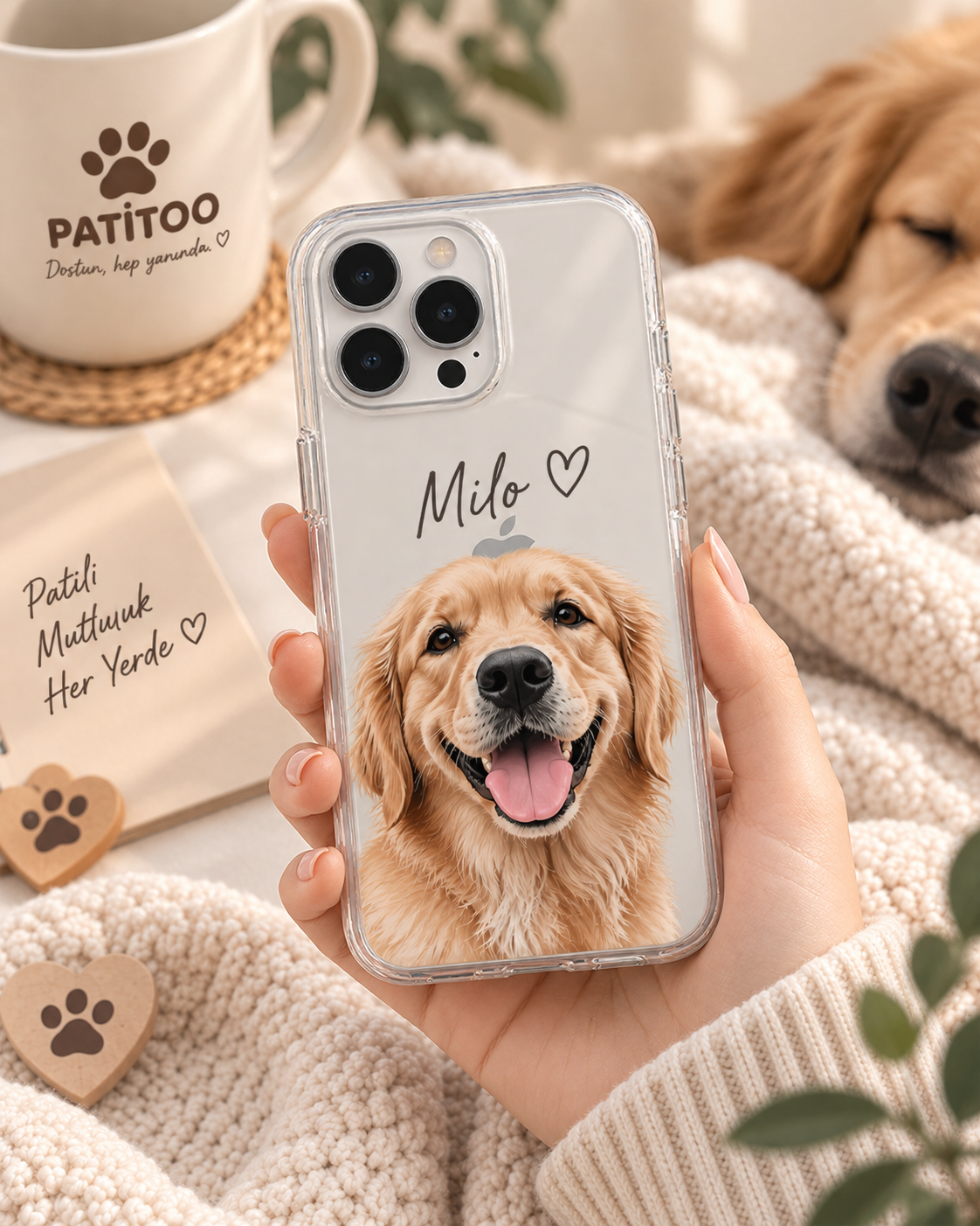 Pet Portre Baskılı Telefon Kılıfı